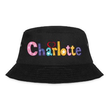 Charlotte Family Charlotte Name Custom Birthday - Bucket Hat - black - Front - Lela (165cm)