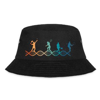 Tennis liegt in meiner DNA - Bucket Hat - Schwarz - Vorne - Lela (165cm)