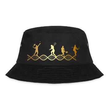 Tennis liegt in meiner DNA - Bucket Hat - Schwarz - Vorne - Lela (165cm)