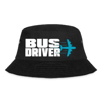 Flugzeug Busfahrer - Flugzeug Pilot Reisen Reisen - Bucket Hat - Schwarz - Vorne - Lela (165cm)