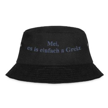 Einfach a Greiz - Bucket Hat - Schwarz - Vorne - Lela (165cm)