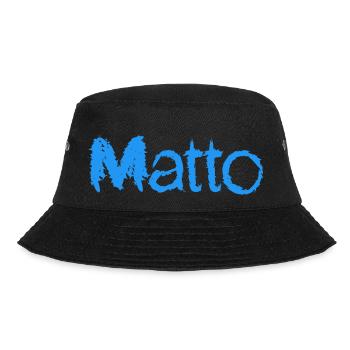 Matto blue text great name - Bucket Hat - black - Front - Lela (165cm)