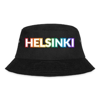 Helsinki Gay Pride Finnland LGBTQ - Bucket Hat - Schwarz - Vorne - Lela (165cm)