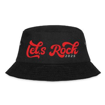 Let's Rock 2025, Vintage New Year Tee - Bucket Hat - black - Front - Lela (165cm)
