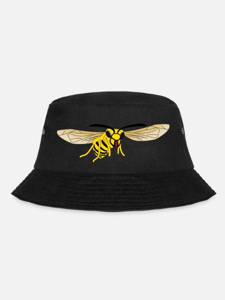 Hornisse Wespe - Bucket Hat - Schwarz