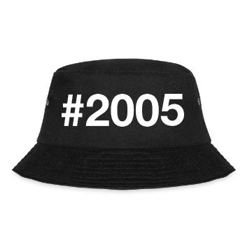 2005 Hashtag 21 years 21st birthday - Bucket Hat - black - Front - Lela (165cm)