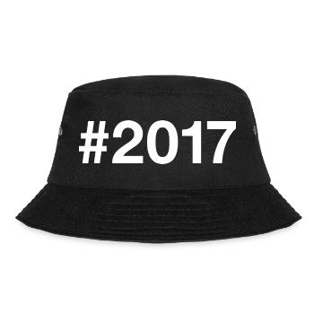 2017 Hashtag 9 Jahre 9. Geburtstag - Bucket Hat - Schwarz - Vorne - Lela (165cm)
