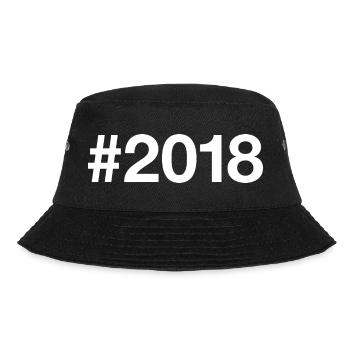 2018 Hashtag 8 Jahre 8. Geburtstag - Bucket Hat - Schwarz - Vorne - Lela (165cm)