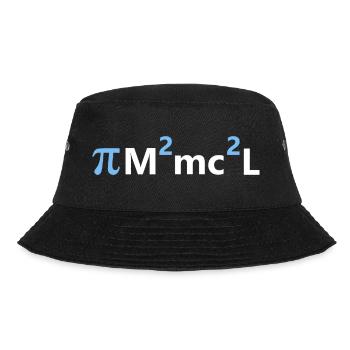 Mathematischer Pimmel blau - Bucket Hat - Schwarz - Vorne - Lela (165cm)
