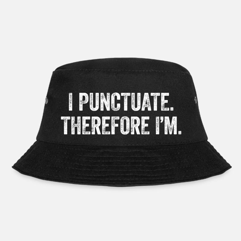 Grammar nerds love punctuation marks - Bucket Hat - black