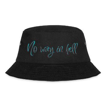 Auf keinen Fall - Bucket Hat - Schwarz - Vorne - Lela (165cm)