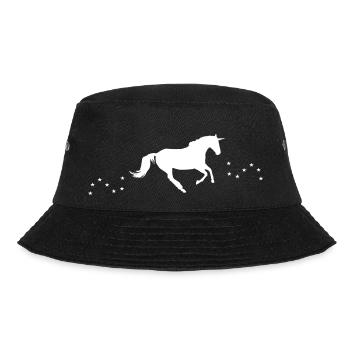 Licorne galopant avec des étoiles - Bob - noir - Devant - Lela (165cm)