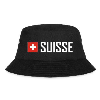 Switzerland - Flag - Schwiiz - Suisse - Switzerland - Bucket Hat - black - Front - Lela (165cm)