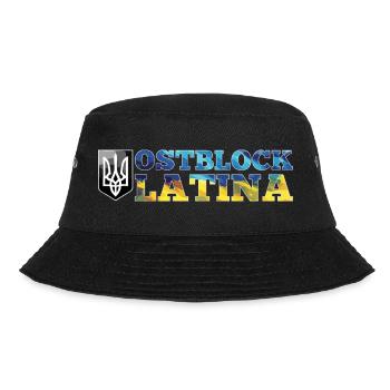 Ostblock Latina Ukrainerin Ukraine Geschenk - Bucket Hat - Schwarz - Vorne - Lela (165cm)