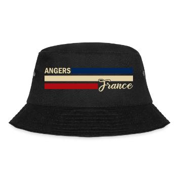 France - Angers - France - Flag - Stripes - Bucket Hat - black - Front - Lela (165cm)
