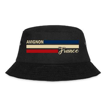 France - Avignon - France - Flag - Stripes - Bucket Hat - black - Front - Lela (165cm)
