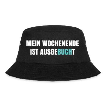 My weekend is booked out - Bucket Hat - black - Front - Lela (165cm)