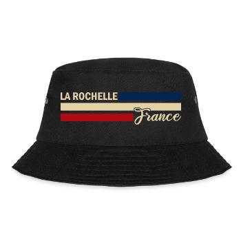 France - La Rochelle - Frankreich - Flagge - Bucket Hat - Schwarz - Vorne - Lela (165cm)