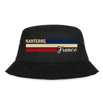France - Nanterre - France - Flag - Stripes - Bucket Hat - black - Front - Lela (165cm)