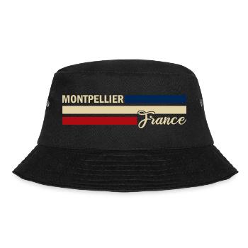 France - Montpellier - France - Flag - Bucket Hat - black - Front - Lela (165cm)
