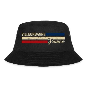 France - Villeurbanne - France - Flag - Bucket Hat - black - Front - Lela (165cm)