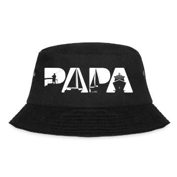 Yacht Motorboat Captain Boating Life Summer - Bucket Hat - black - Front - Lela (165cm)
