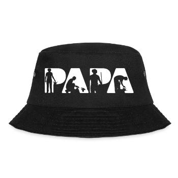 Slogan Papa Gardener Silhouette rétro vintage - Bob - noir - Devant - Lela (165cm)