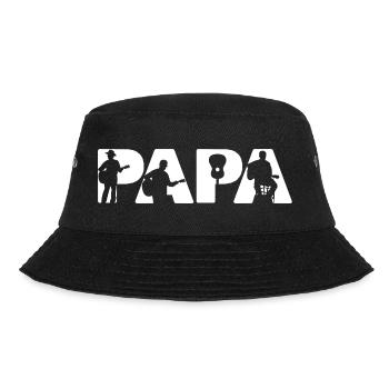 Papa Guitariste Silhouette du musicien acoustique - Bob - noir - Devant - Lela (165cm)