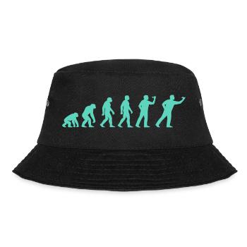 Menschheitsstufen Evolution - Bucket Hat - Schwarz - Vorne - Lela (165cm)