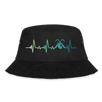 welder heartbeat welding - Bucket Hat - black - Front - Lela (165cm)