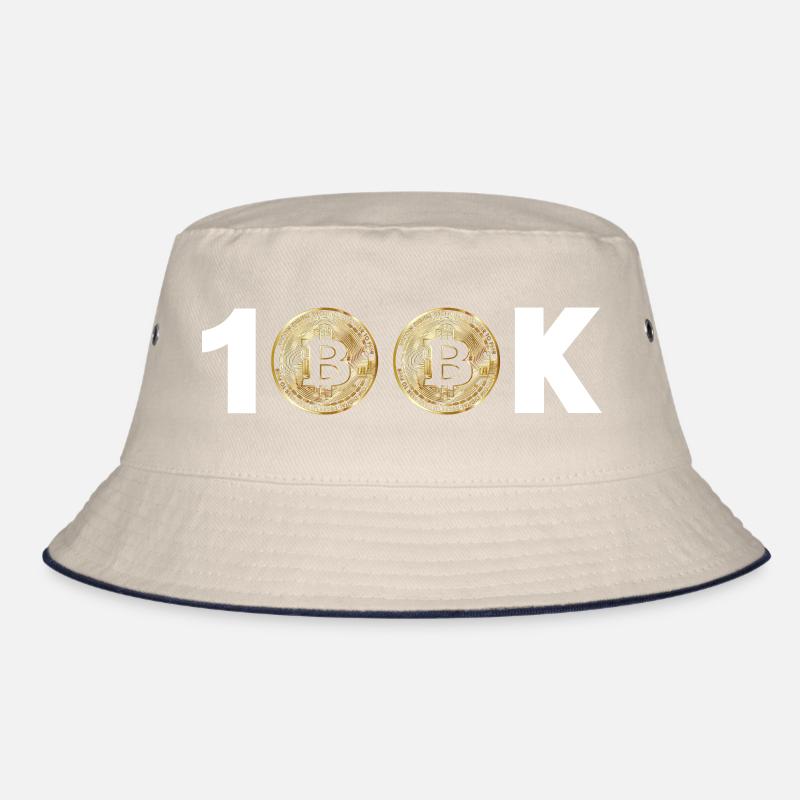 Bitcoin Bitcoin BTC 100k Kryptowährung Bucket Hat