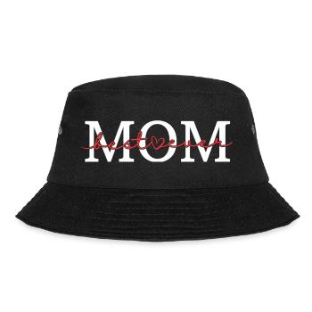 MAMA, Beste Mama aller Zeiten - Bucket Hat - Schwarz - Vorne - Lela (165cm)