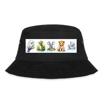 Nursery Animal Prints - Bucket Hat - black - Front - Lela (165cm)
