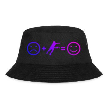 Pickleball Trainer Geschenkidee für den Geburtstag - Bucket Hat - Schwarz - Vorne - Lela (165cm)