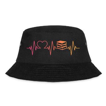 book sunset reading drunk heartbeat - Bucket Hat - black - Front - Lela (165cm)