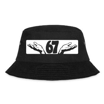 67 Six seven | Vintage Hands Logo - Bucket Hat - black - Front - Lela (165cm)