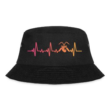 Welder Sunset Heartbeats Welding - Bucket Hat - black - Front - Lela (165cm)