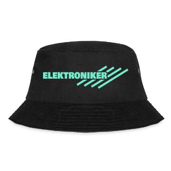 Elektroniker als Beruf - Bucket Hat - Schwarz - Vorne