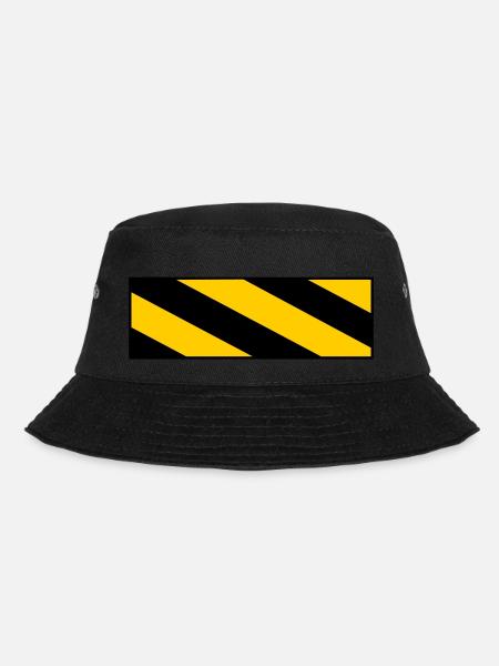 warning sign - Bucket Hat - Schwarz