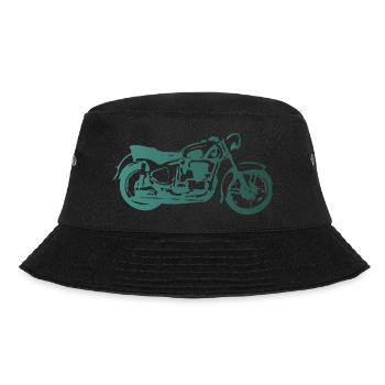 DDR Motorrad Sport AWO - Bucket Hat - Schwarz - Vorne - Lela (165cm)