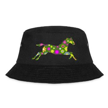 Pferd - Bucket Hat - Schwarz - Vorne - Lela (165cm)
