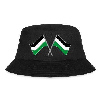 Drapeau noir-blanc-vert | stade de football de drapeau - Bob - noir - Devant - Lela (165cm)