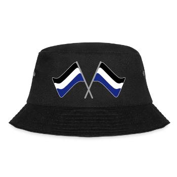Drapeau noir-blanc-bleu | stade de football de drapeau - Bob - noir - Devant - Lela (165cm)