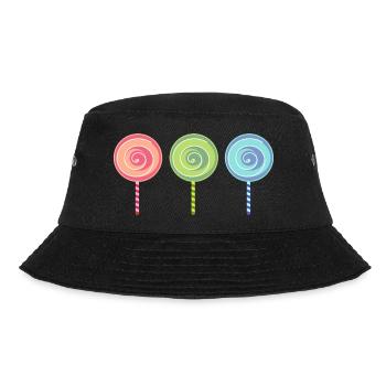 chocolate sweets candy chocolate94 - Bucket Hat - black - Front - Lela (165cm)
