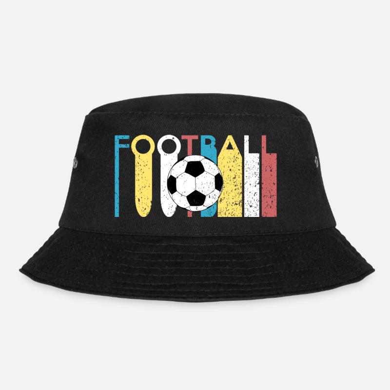 Fussball - Bucket Hat - Schwarz