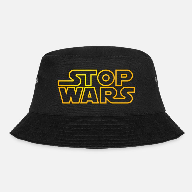 stop wars starlight outline - Bucket Hat - Schwarz