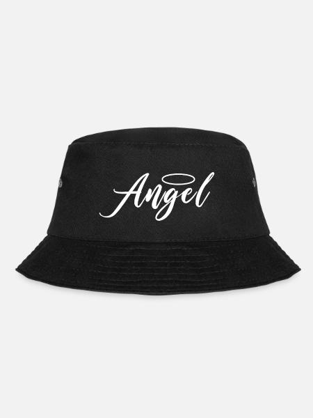 Angel Angel Angel design - Bucket Hat - black