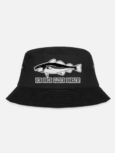 Ich dreh gleich Dorsch! - Bucket Hat - Schwarz