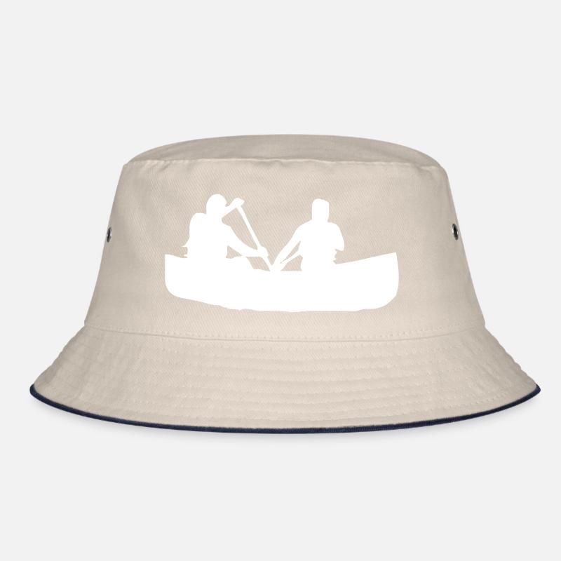 Paddling Rowing Canoe - Design Bucket Hat