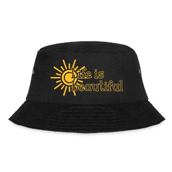 Life is beautiful - Bucket Hat - black - Front - Lela (165cm)